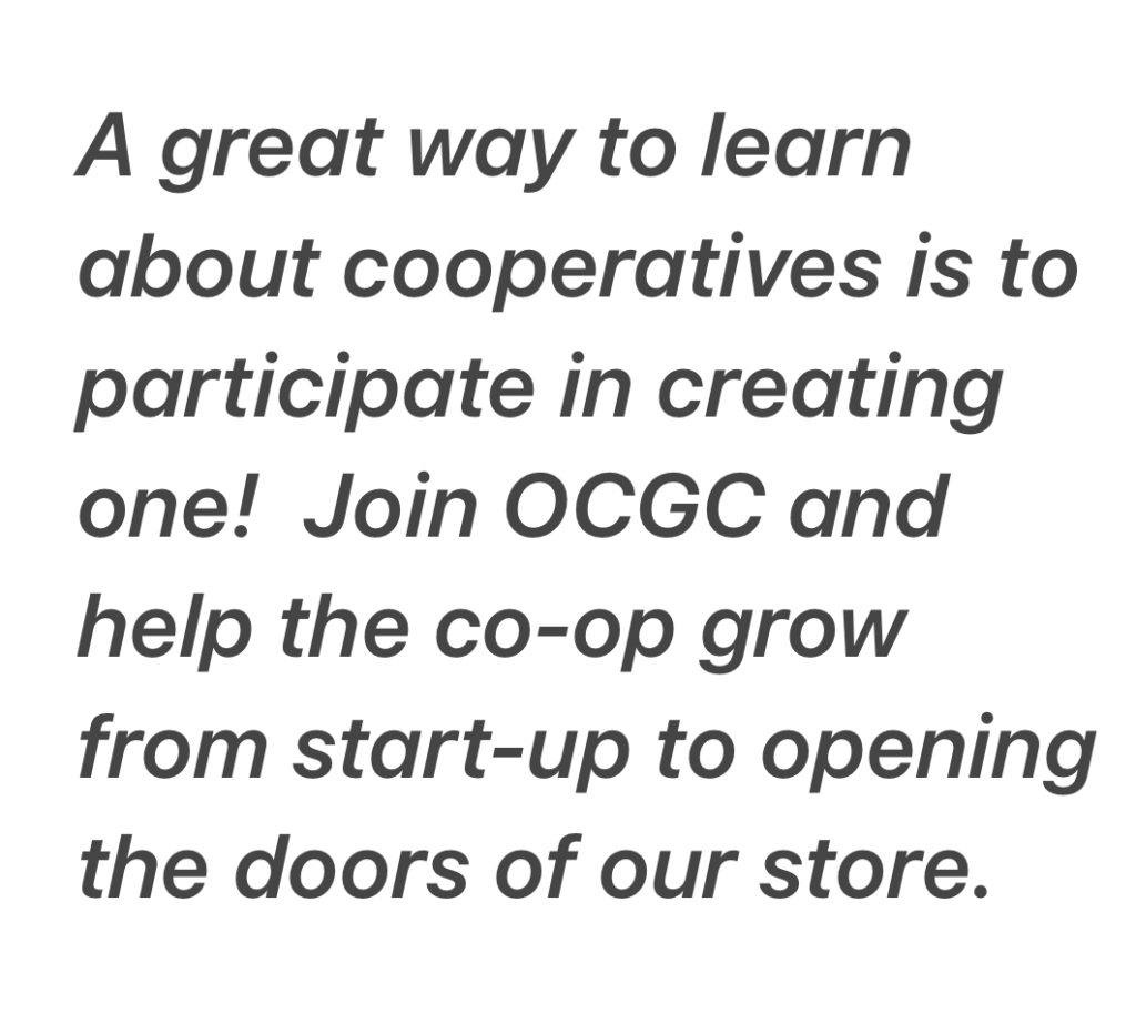 What Is A Co op One Community Grocery Co op